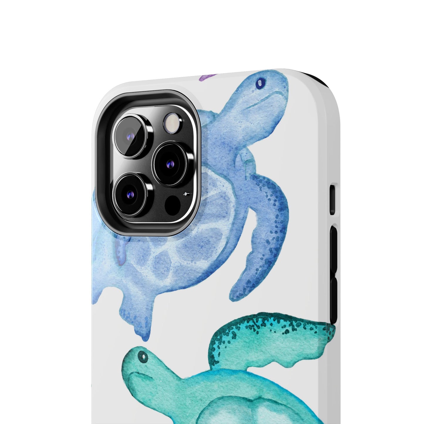 Ocean-Inspired Tough Phone Cases with Colorful Turtles