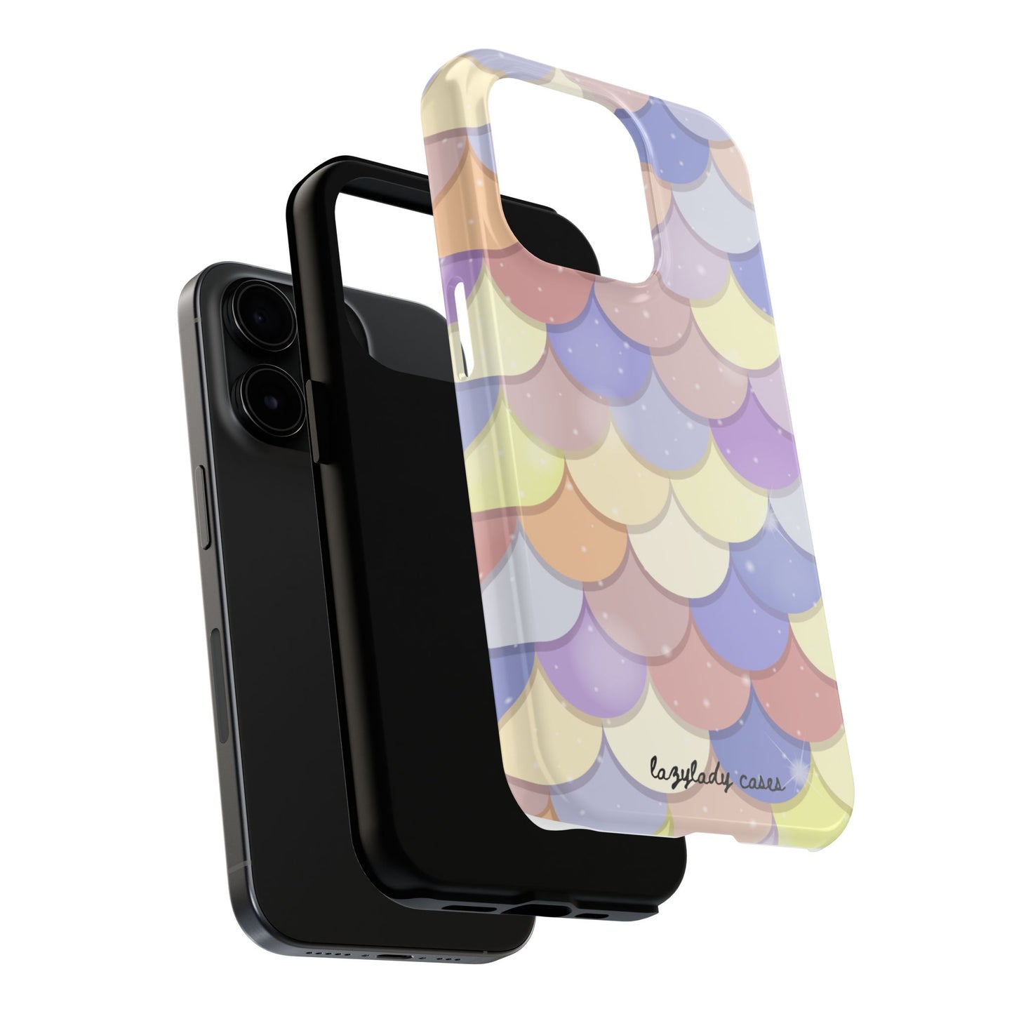 Mermaid Scale Tough Phone Case - Durable Protection with Colorful Design