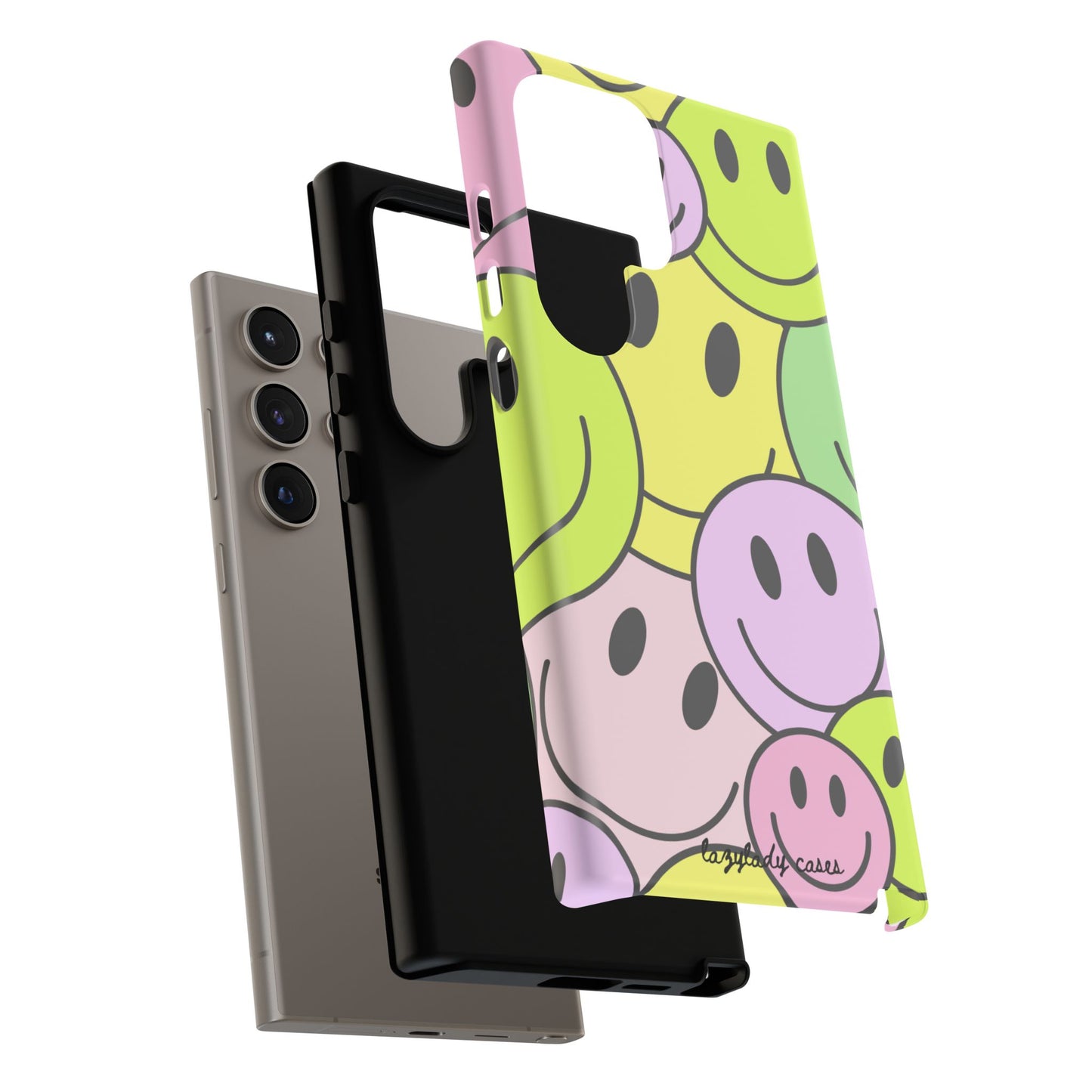 Colorful Smile Face Phone Case - Tough Protection & Fun Design