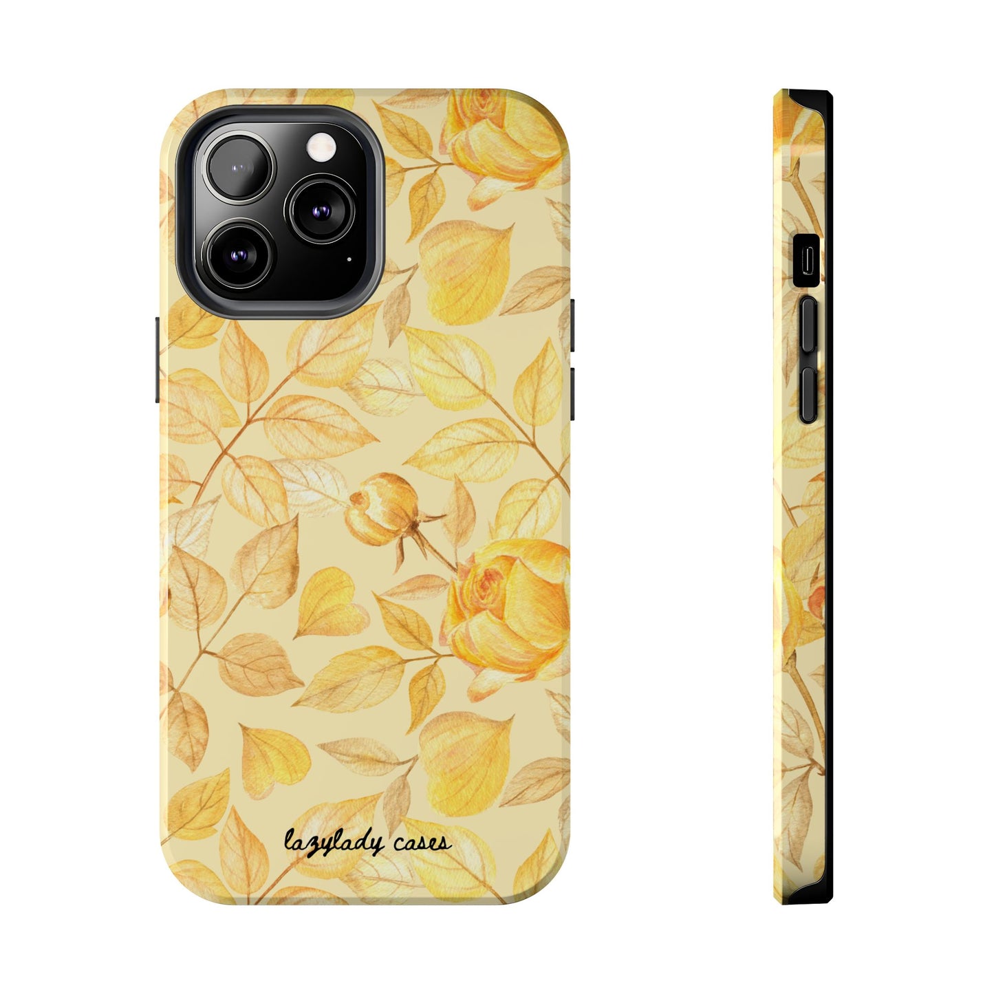Yellow Dusk Tough Phone Case – Durable Protection with Yellow Roses Design