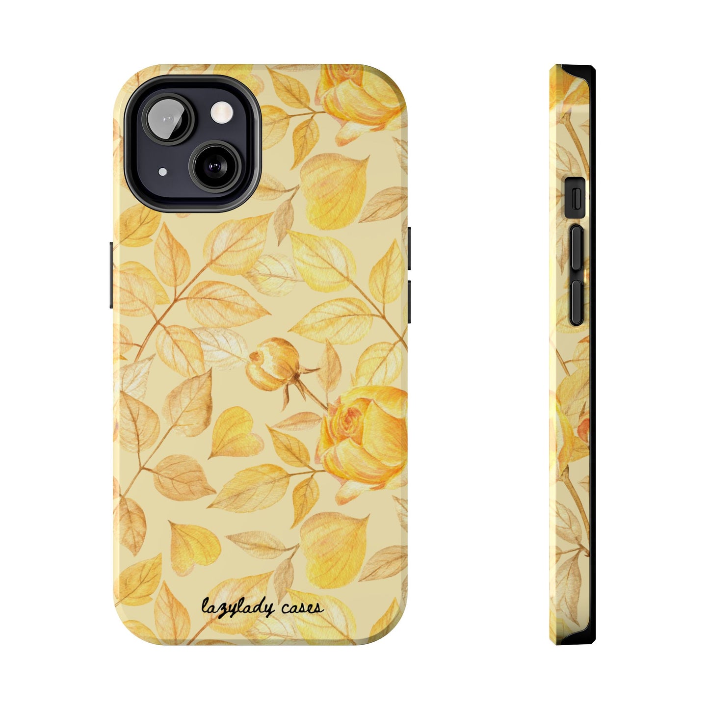 Yellow Dusk Tough Phone Case – Durable Protection with Yellow Roses Design