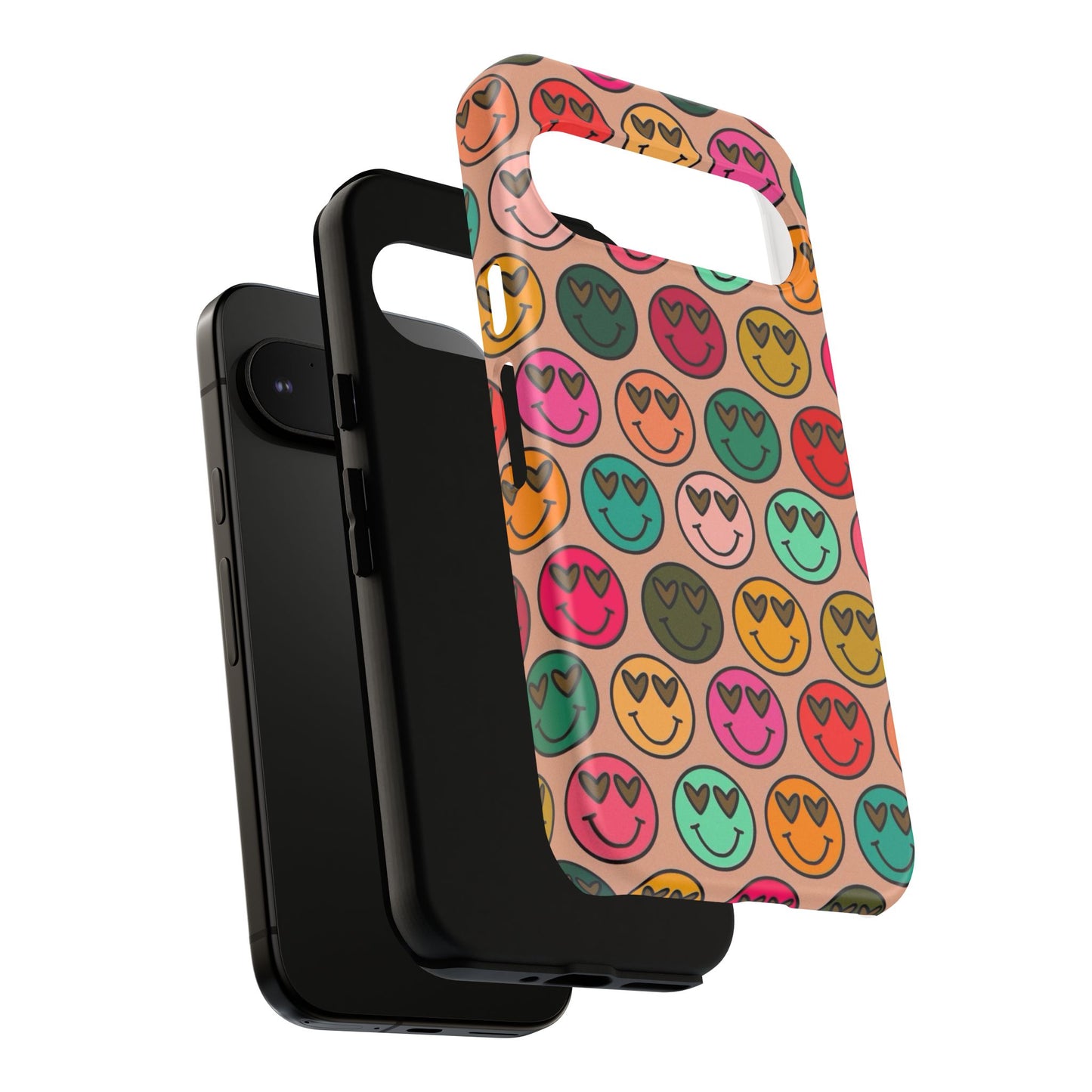 Colorful Smiley Phone Case | Tough Cases, Cute Phone Cover, Happy Vibes, Gift for Friends, Fun Phone Accessory