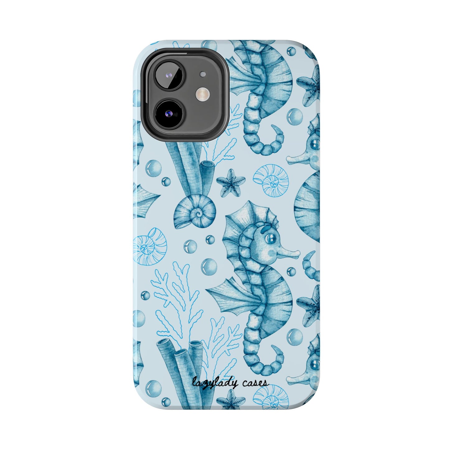 Coastal Seahorse Phone Case - Tough Protection with Beach Vibe