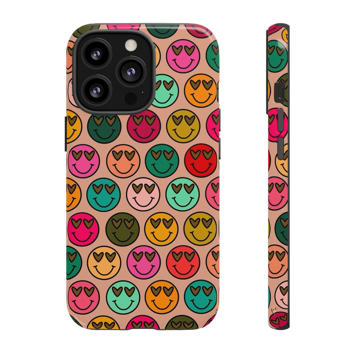 Colorful Smiley Phone Case | Tough Cases, Cute Phone Cover, Happy Vibes, Gift for Friends, Fun Phone Accessory