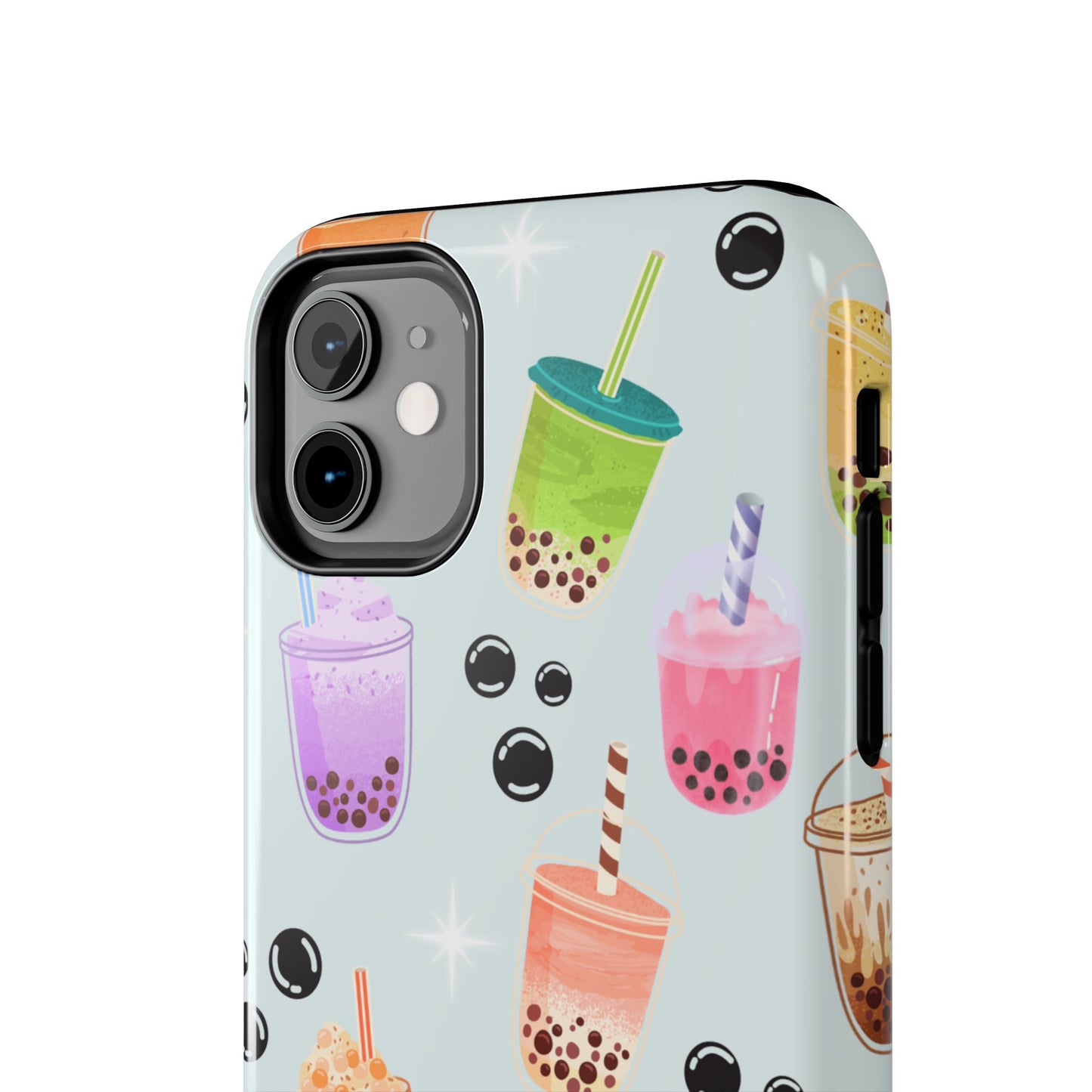 Colorful Boba Tea Phone Case, Tough Phone Cases for Drink Lovers, Cute Phone Accessory, Fun Gifts for Friends, Summer Vibes