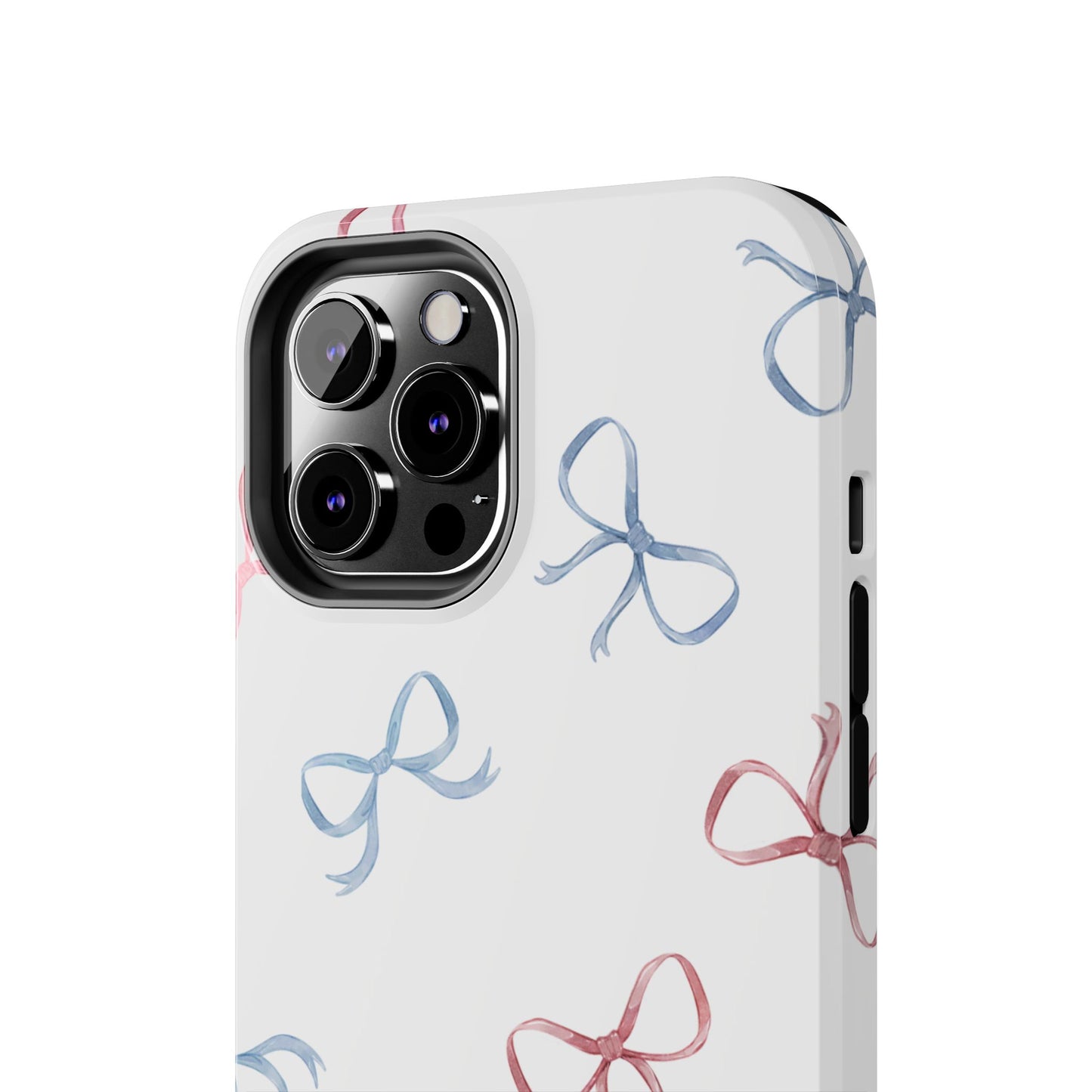 Chic Bow Pattern Tough Phone Case | Stylish Protection for Your Device