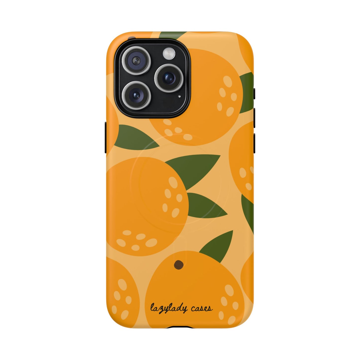 Citrus Orange Phone Case Magnetic Case for iPhone – Vibrant Orange Design