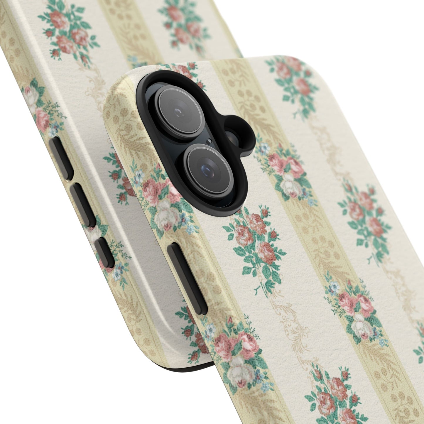 Elegant Floral Tough Phone Case - Vintage Inspired Design
