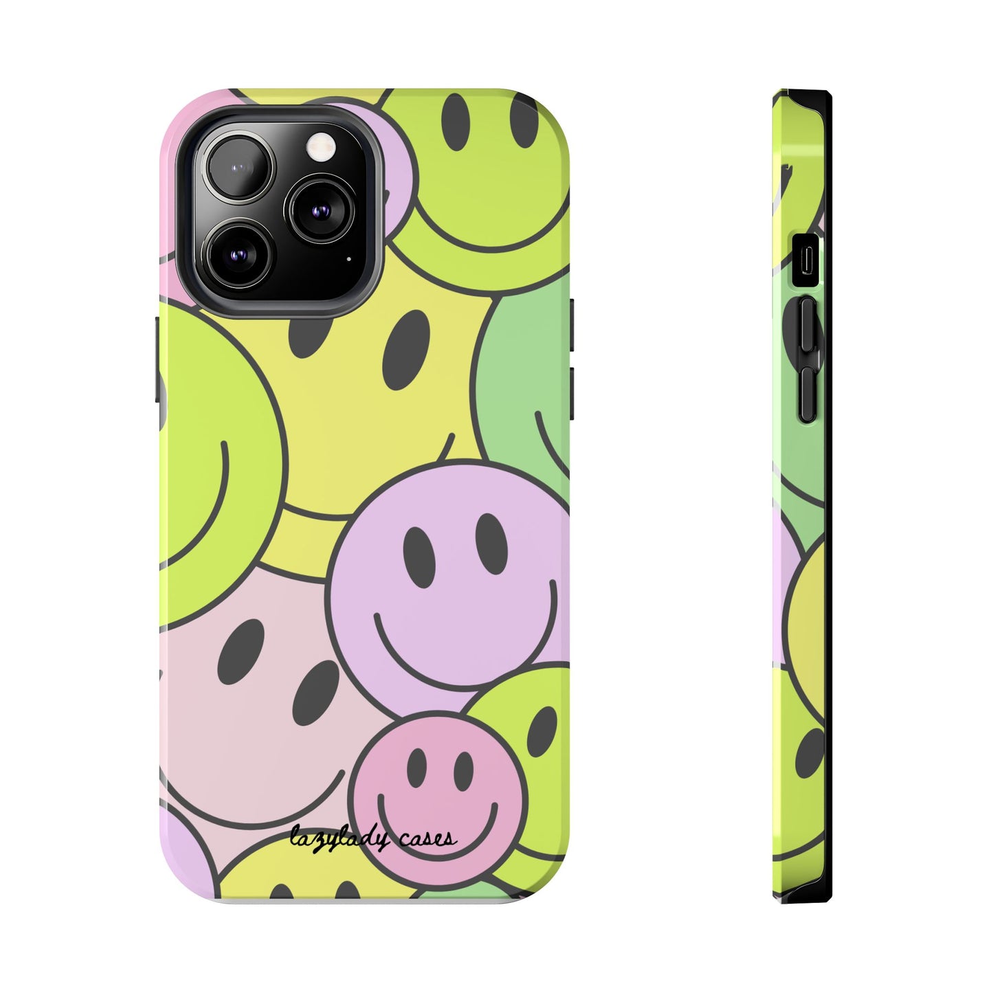 Colorful Smiley Face Tough Phone Case - Fun, Durable Protection for All Ages