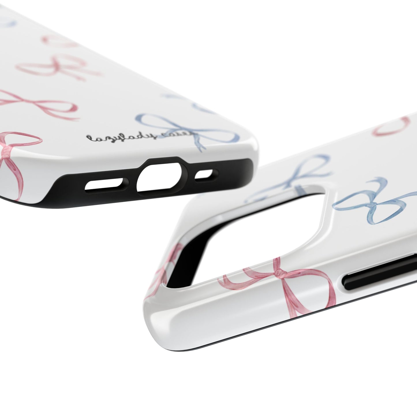 Chic Bow Pattern Tough Phone Case | Stylish Protection for Your Device