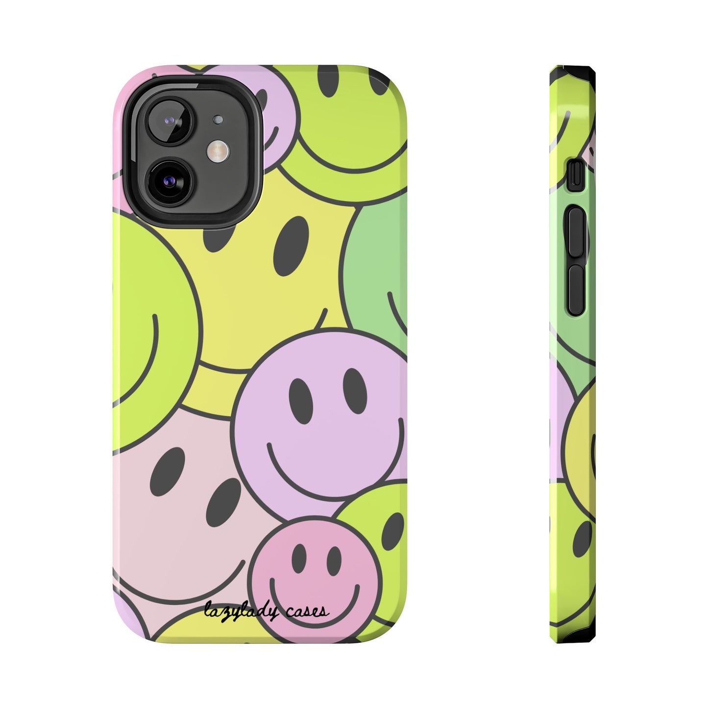 Colorful Smiley Face Tough Phone Case - Fun, Durable Protection for All Ages