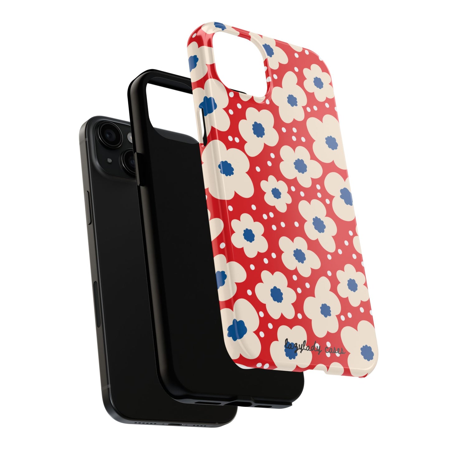 Blossom Floral Tough Phone Case - Durable Protection with Vintage Charm