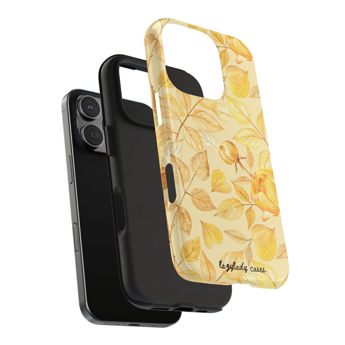 Yellow Dusk Tough Phone Case – Durable Protection with Yellow Roses Design