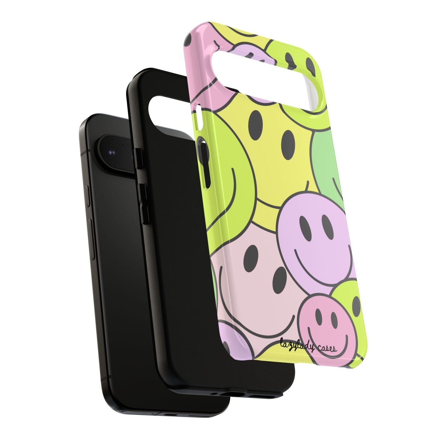 Colorful Smile Face Phone Case - Tough Protection & Fun Design