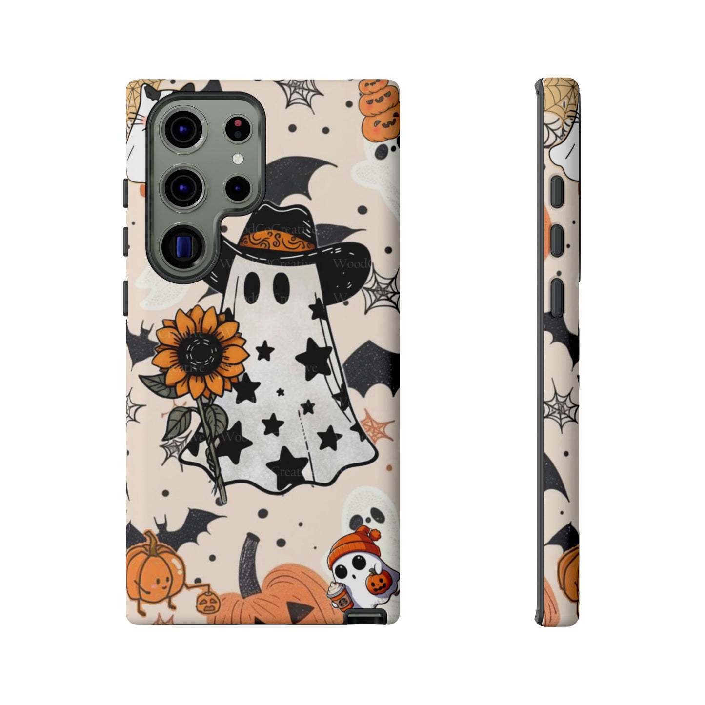 Cute Ghost Phone Case, Halloween Decor, Spooky Gift, Fall Accessories, Pumpkin Lover's Gift, Autumn Vibes, Trick or Treat
