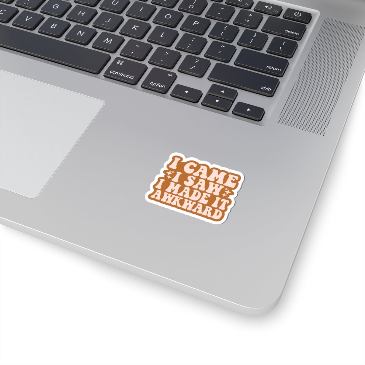 Funny Kiss-Cut Stickers, Quirky Laptop Decals, Humorous Gift for Friends, Office Decor, Awkward Moments Theme