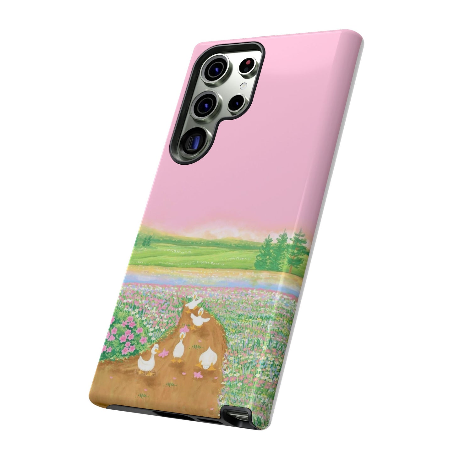 Pastel Floral Phone Case, Tough Cases for Nature Lovers, Cute Phone Accessories, Spring Gifts, Unique Mobile Covers