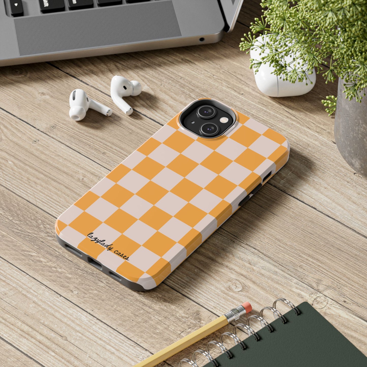 Bright Checkerboard Tough Phone Case - Stylish & Durable Protection