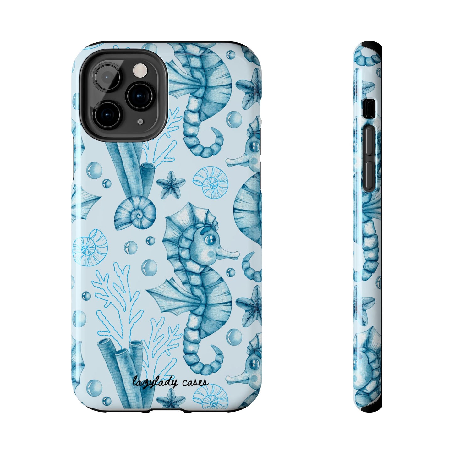Coastal Seahorse Phone Case - Tough Protection with Beach Vibe