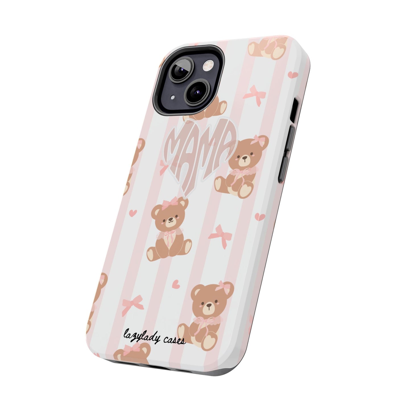 Cute Bear Mama Phone Case - Stylish Tough Case for Moms