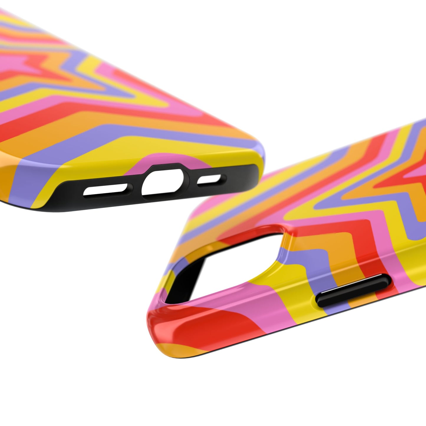 Colorful Star Pattern Tough Phone Cases | Durable Phone Cover, Unique Gifts, Trendy Accessories, Fun Tech Style