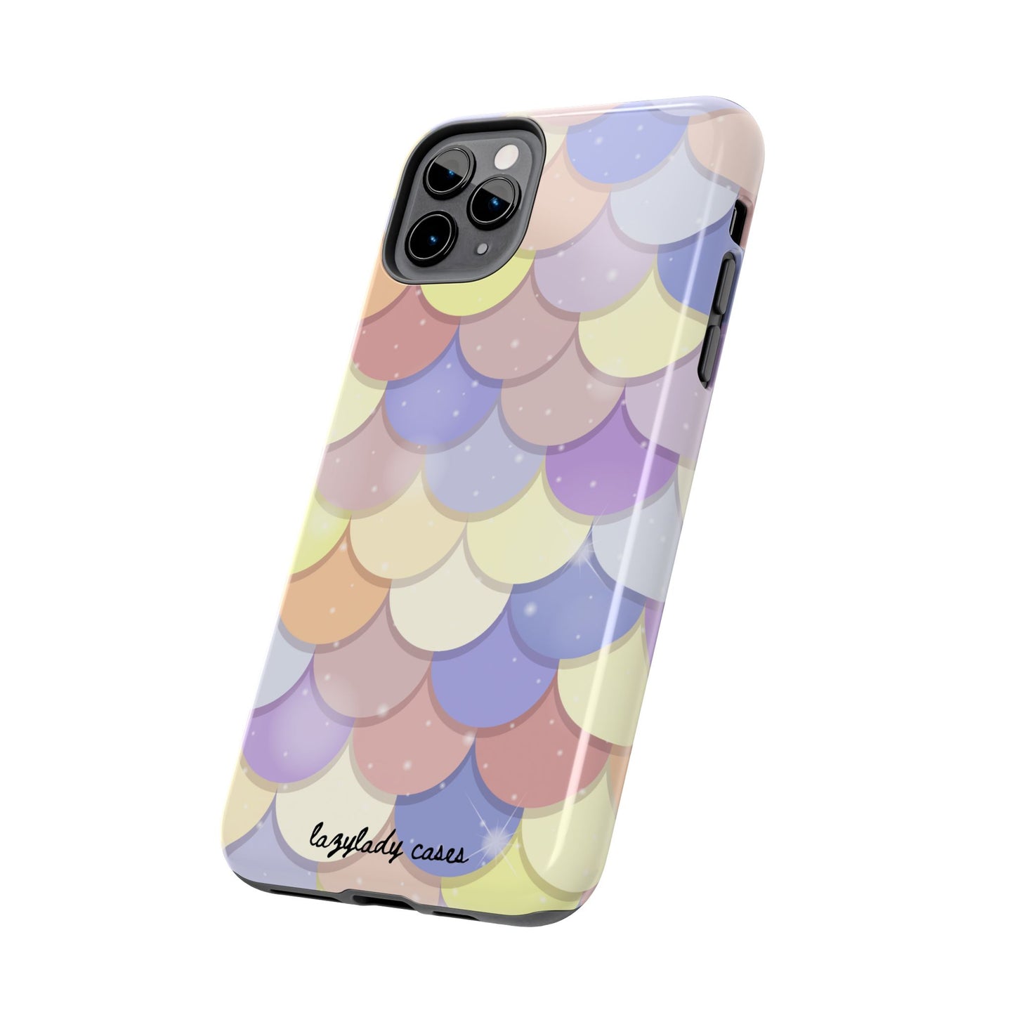 Mermaid Scale Tough Phone Case - Durable Protection with Colorful Design