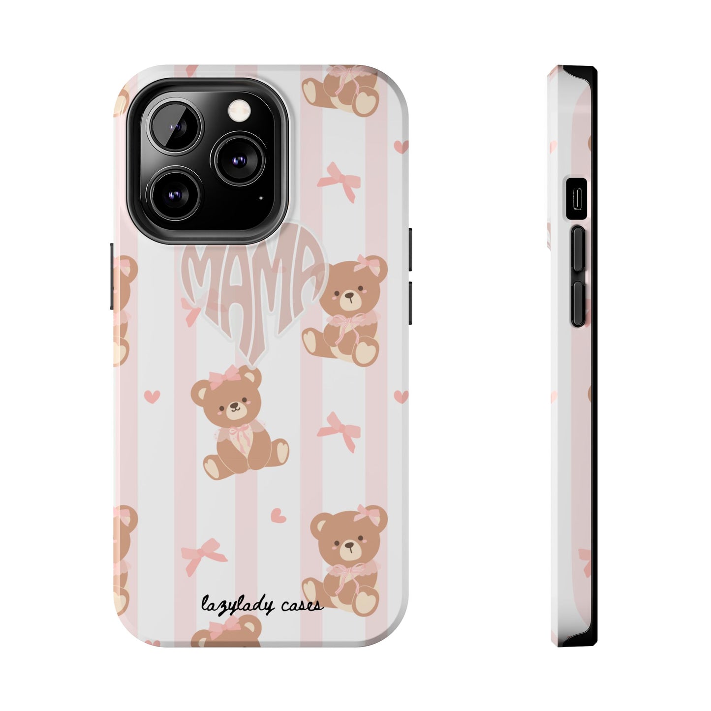 Cute Bear Mama Phone Case - Stylish Tough Case for Moms