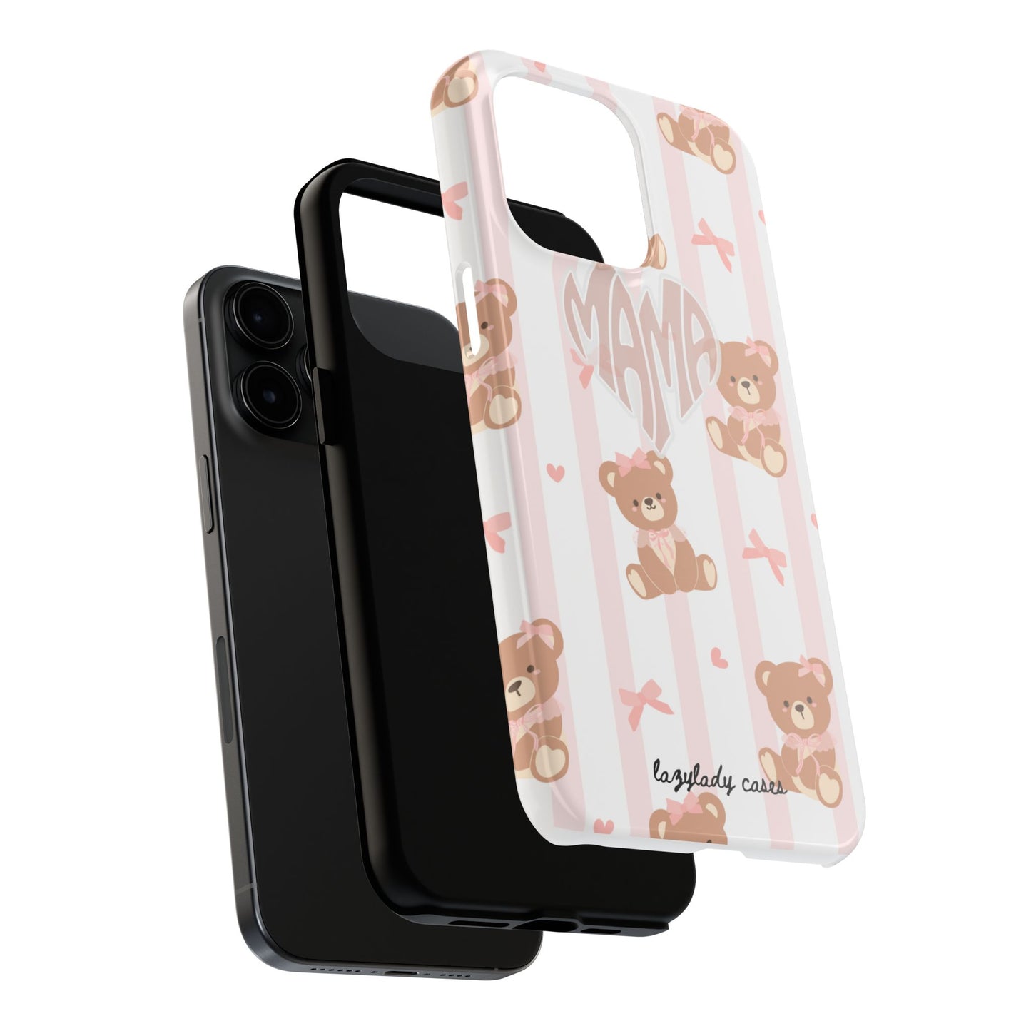 Cute Bear Mama Phone Case - Stylish Tough Case for Moms