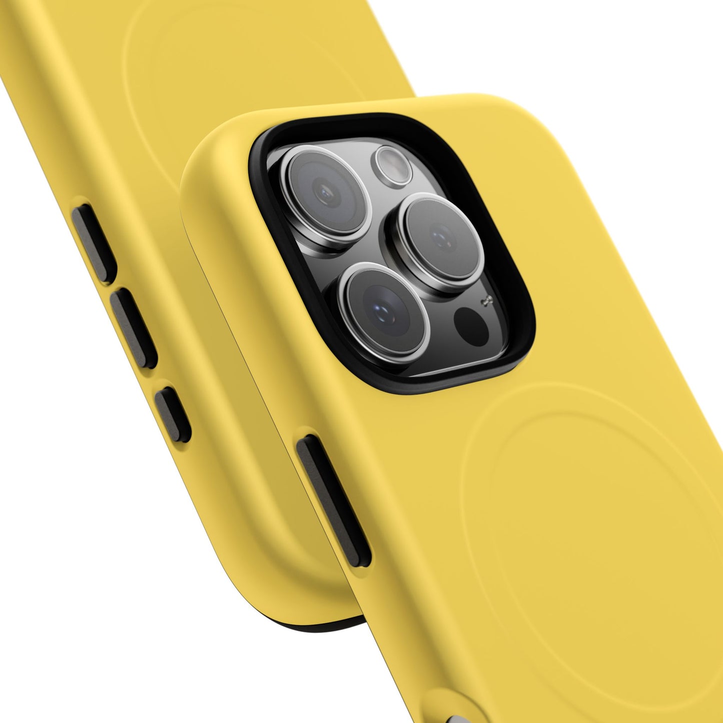 Vibrant Yellow Tough Magnetic Phone Case - Durable Protection & Stylish Design