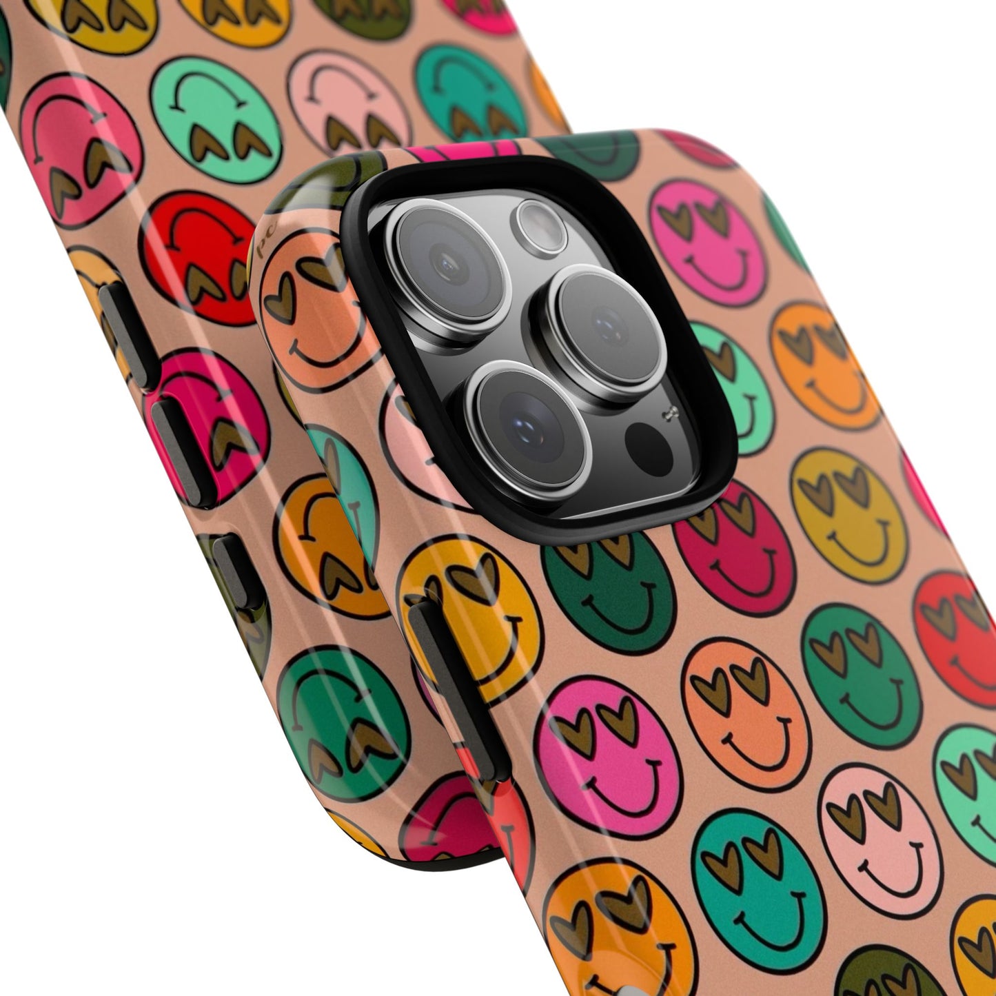 Colorful Smiley Phone Case | Tough Cases, Cute Phone Cover, Happy Vibes, Gift for Friends, Fun Phone Accessory