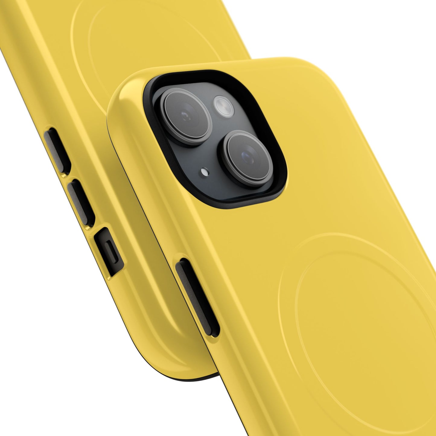 Vibrant Yellow Tough Magnetic Phone Case - Durable Protection & Stylish Design