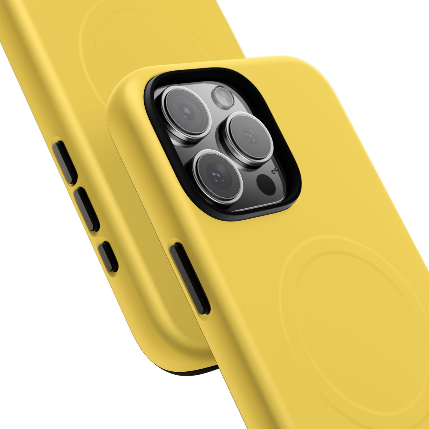Vibrant Yellow Tough Magnetic Phone Case - Durable Protection & Stylish Design