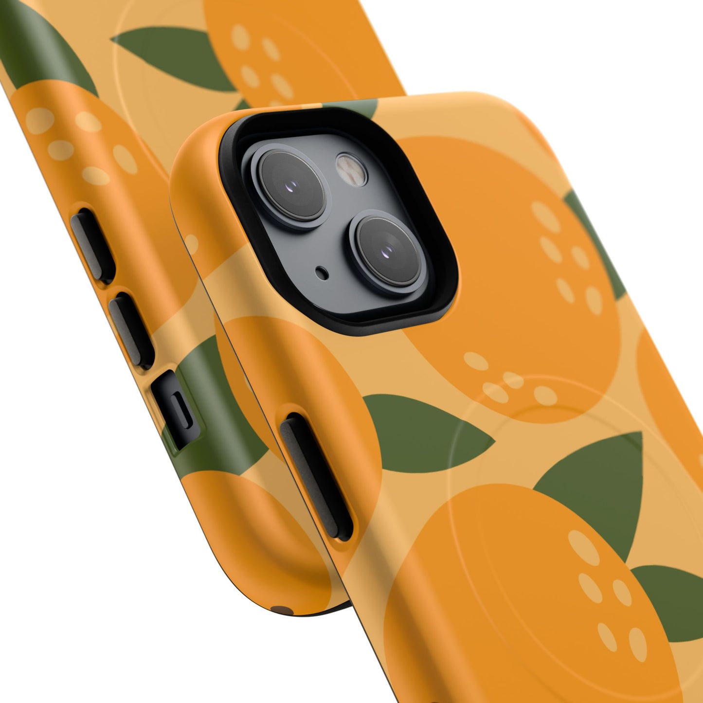 Citrus Orange Phone Case Magnetic Case for iPhone – Vibrant Orange Design