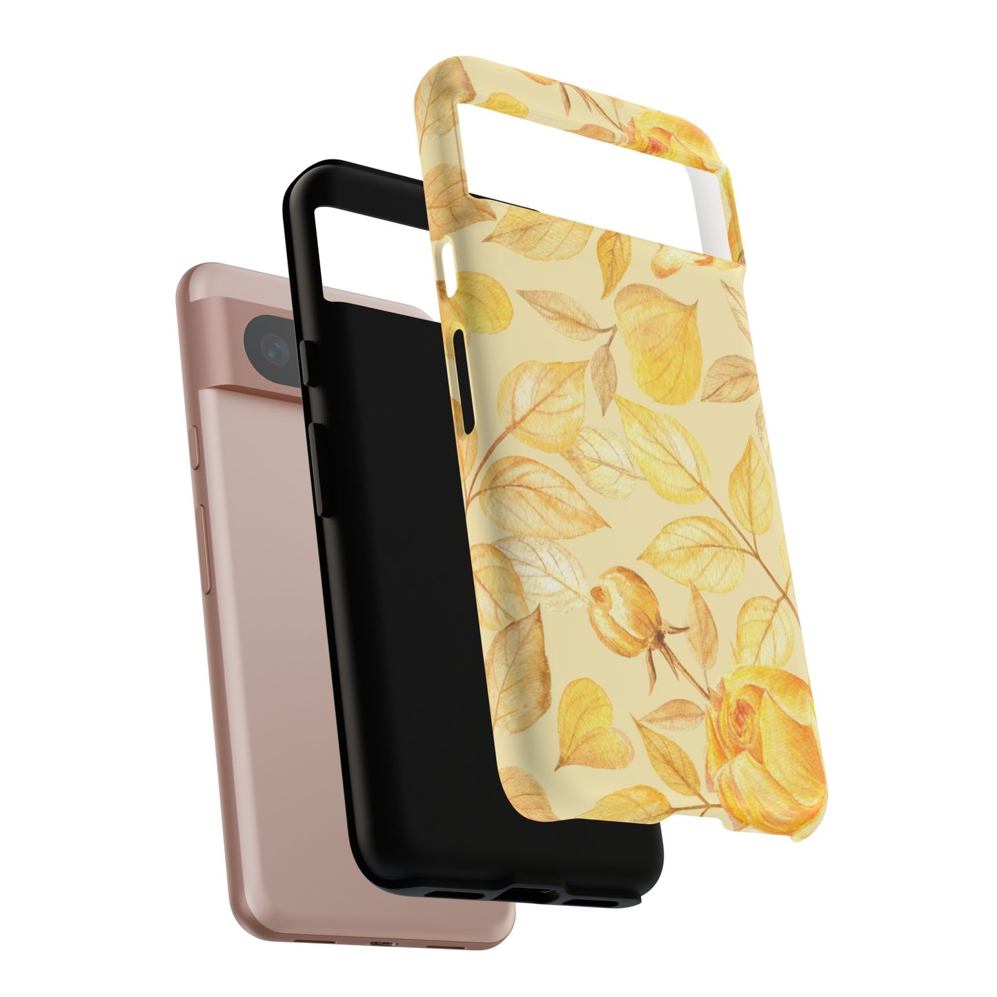 Yellow Dusk Tough Phone Case - Yellow Rose Design