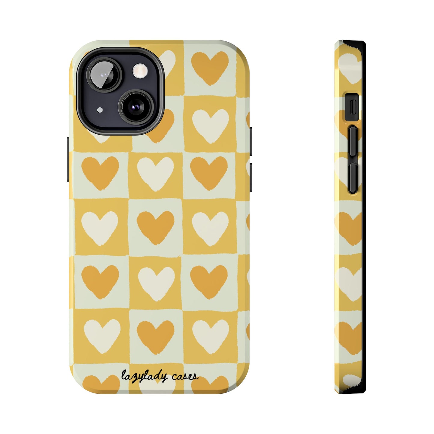 Heart Pattern Tough Phone Case - Cute & Durable for Everyday Use