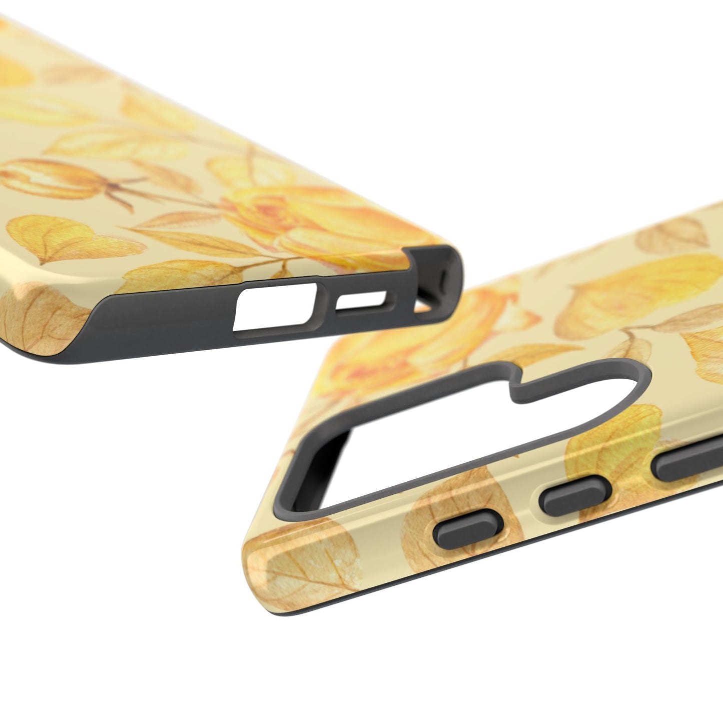 Yellow Dusk Tough Phone Case - Yellow Rose Design