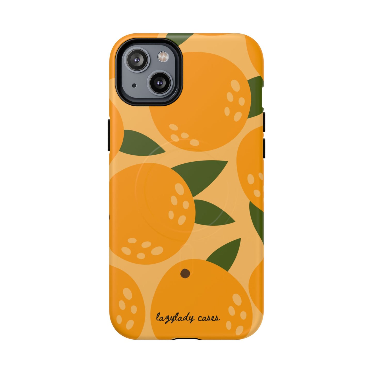 Citrus Orange Phone Case Magnetic Case for iPhone – Vibrant Orange Design