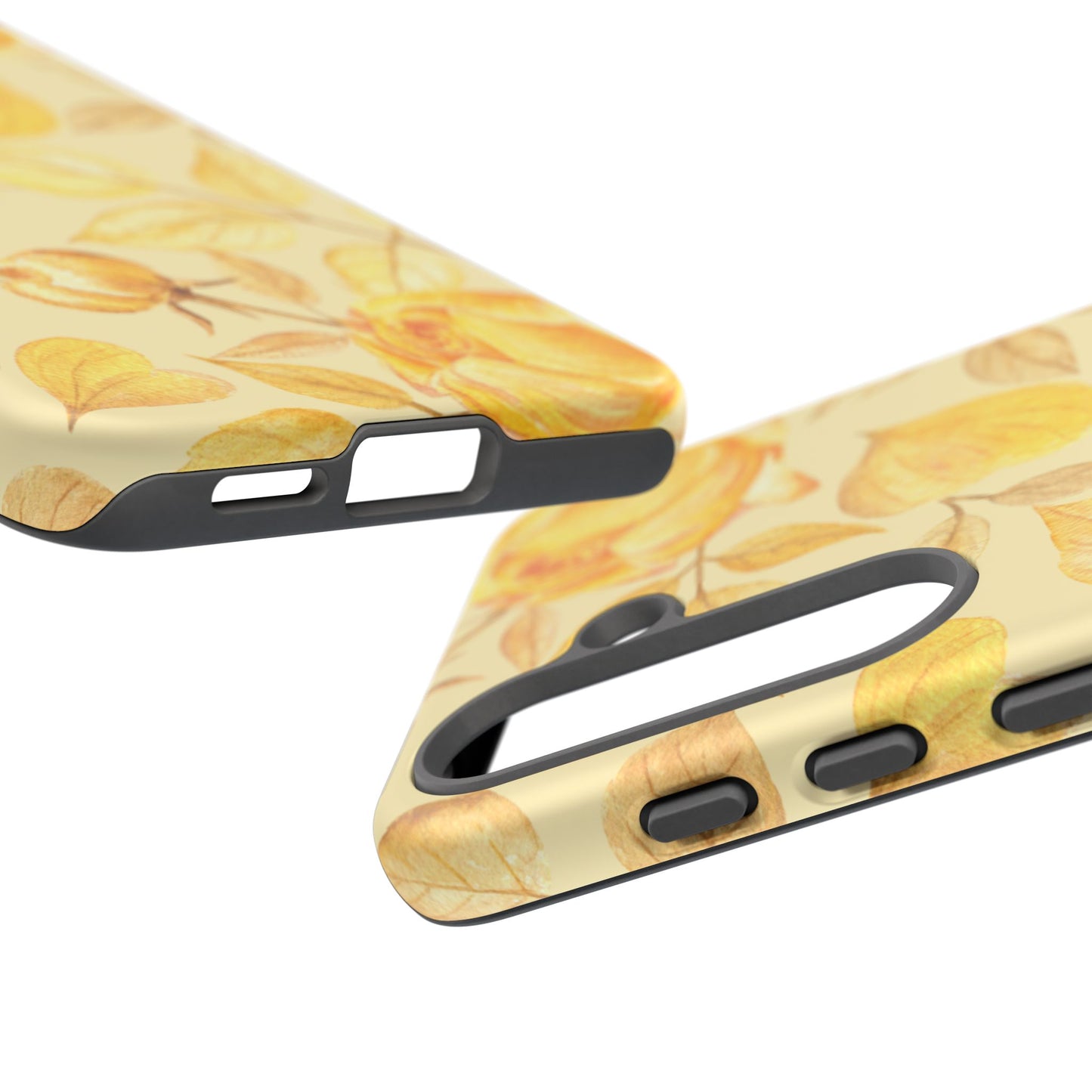 Yellow Dusk Tough Phone Case - Yellow Rose Design