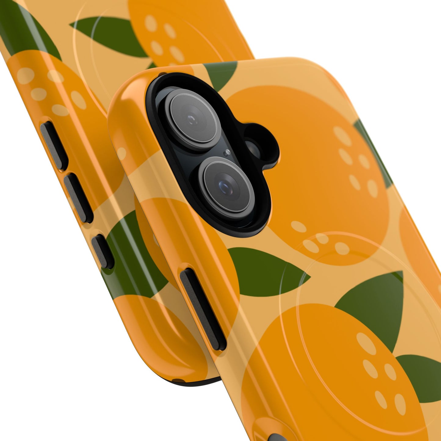 Citrus Orange Phone Case Magnetic Case for iPhone – Vibrant Orange Design