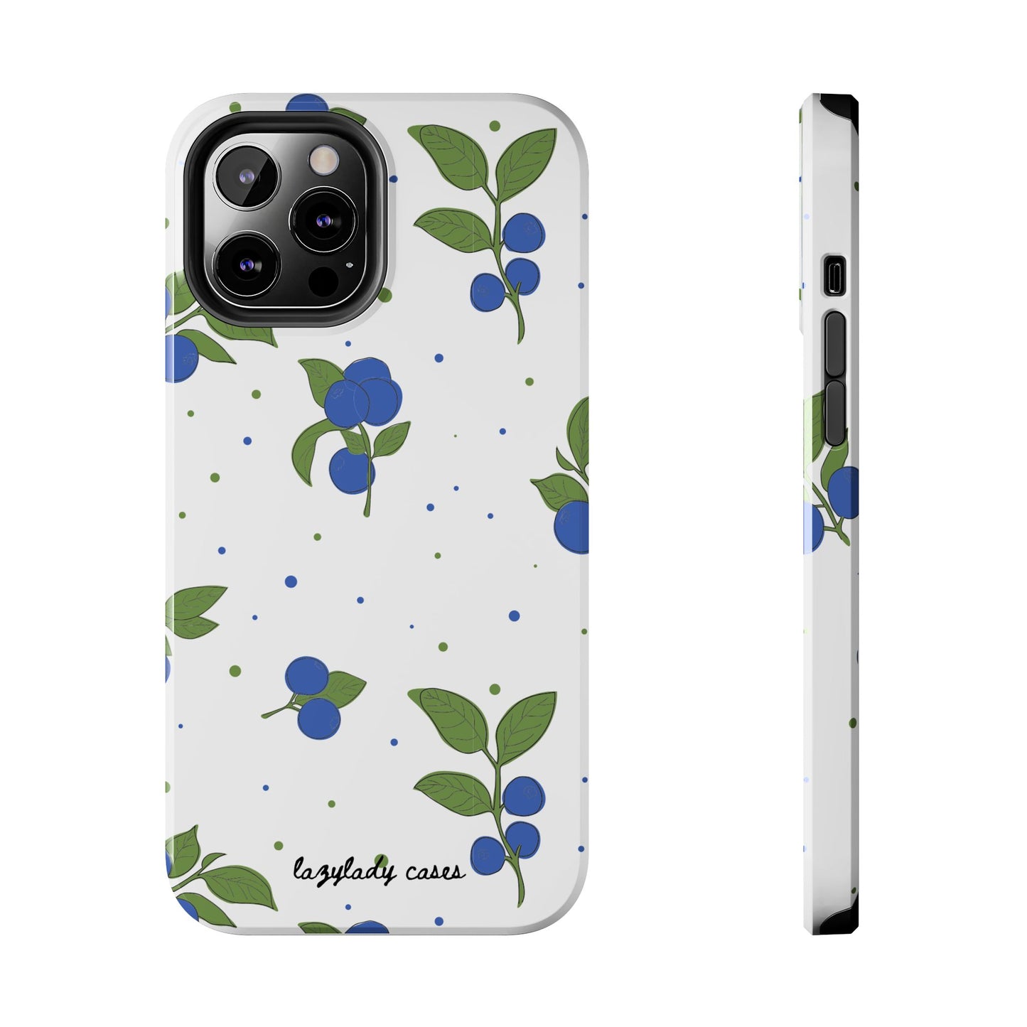 Blueberry Tough Phone Case - Durable Berry Design for Everyday Protection