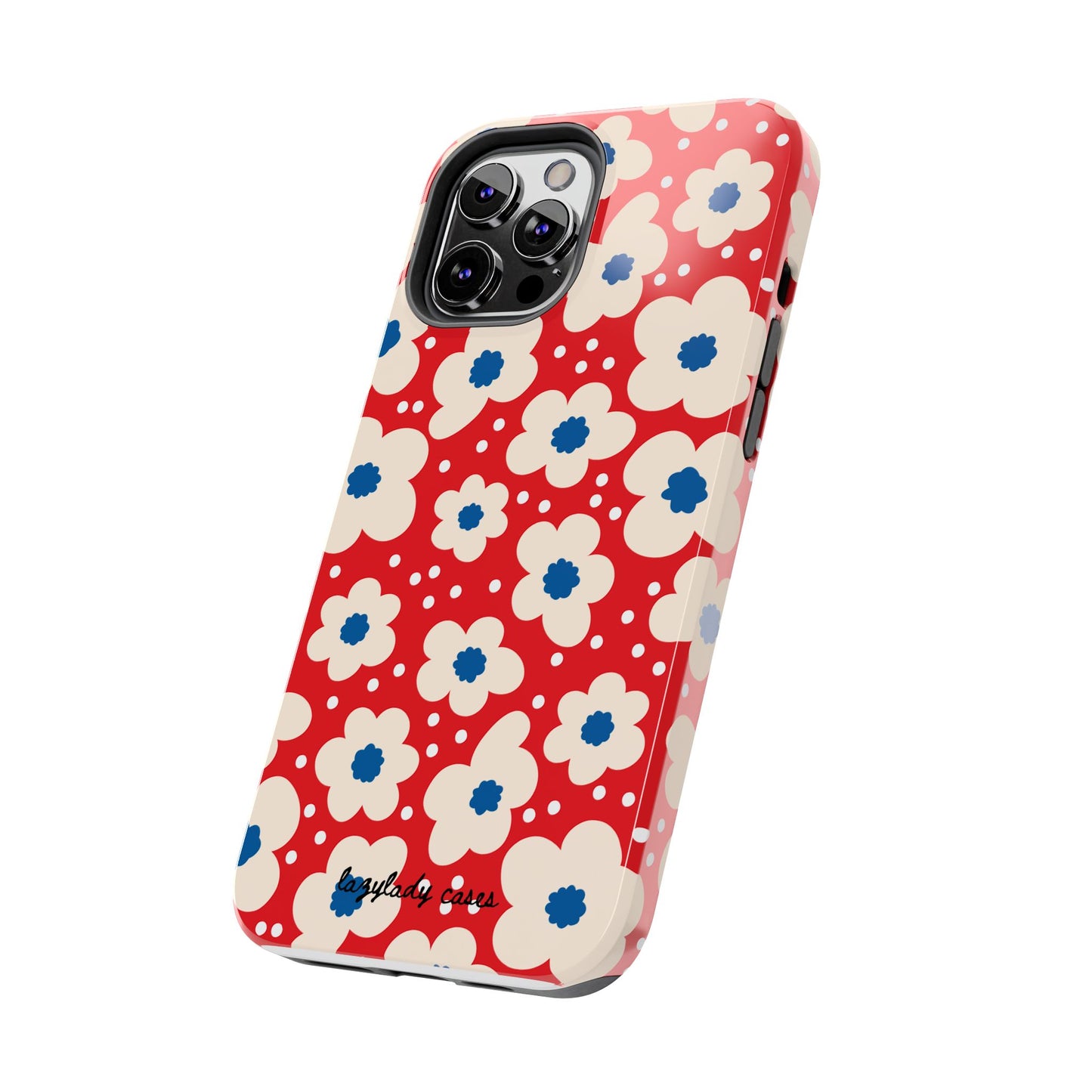 Blossom Floral Tough Phone Case - Durable Protection with Vintage Charm