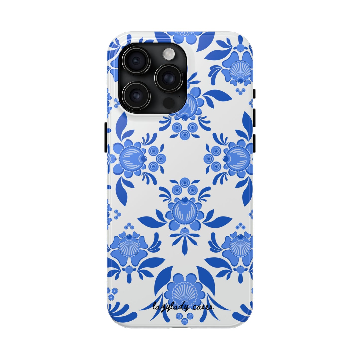 Floral Tough Phone Case - Stylish Protection for Everyday Use