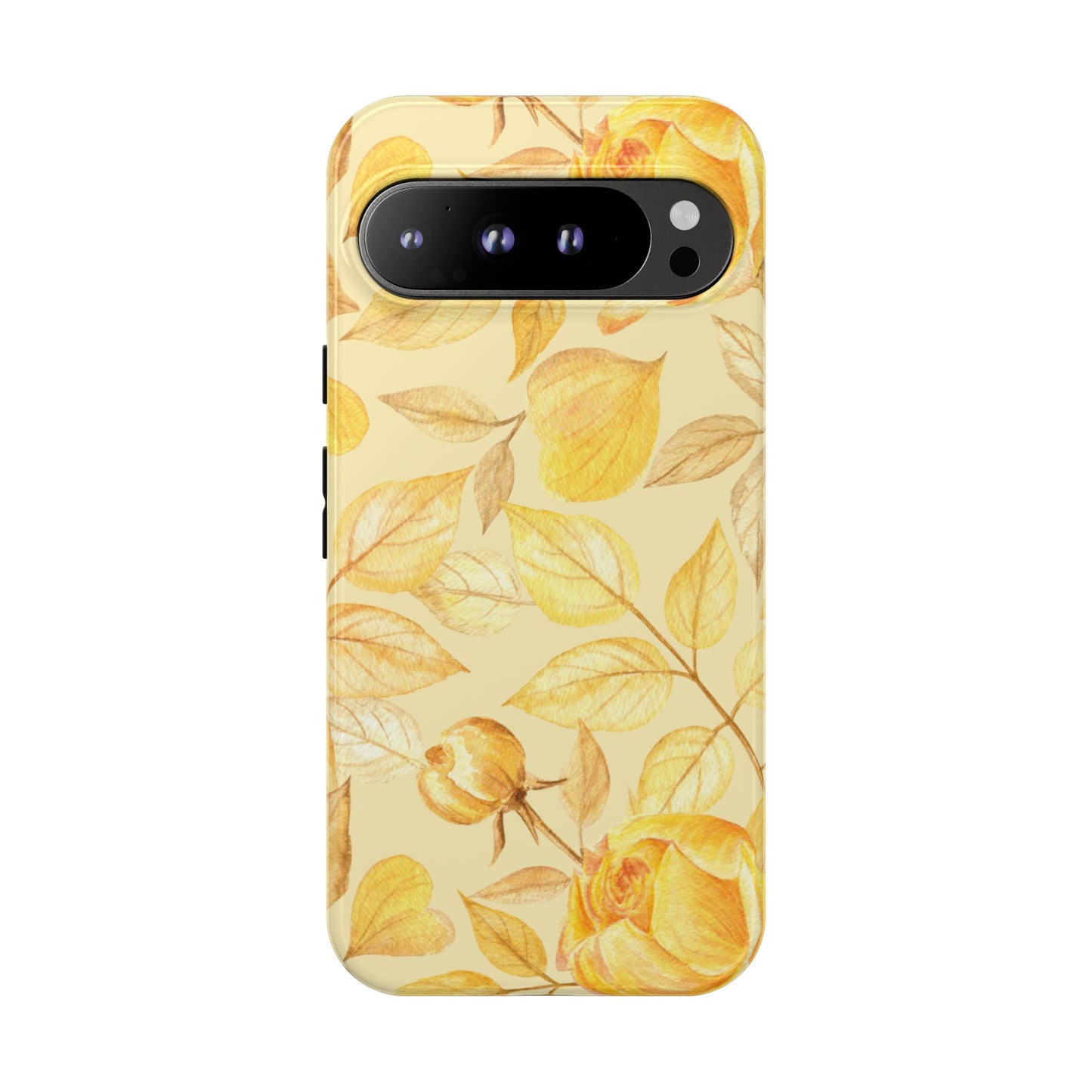 Yellow Dusk Tough Phone Case - Yellow Rose Design