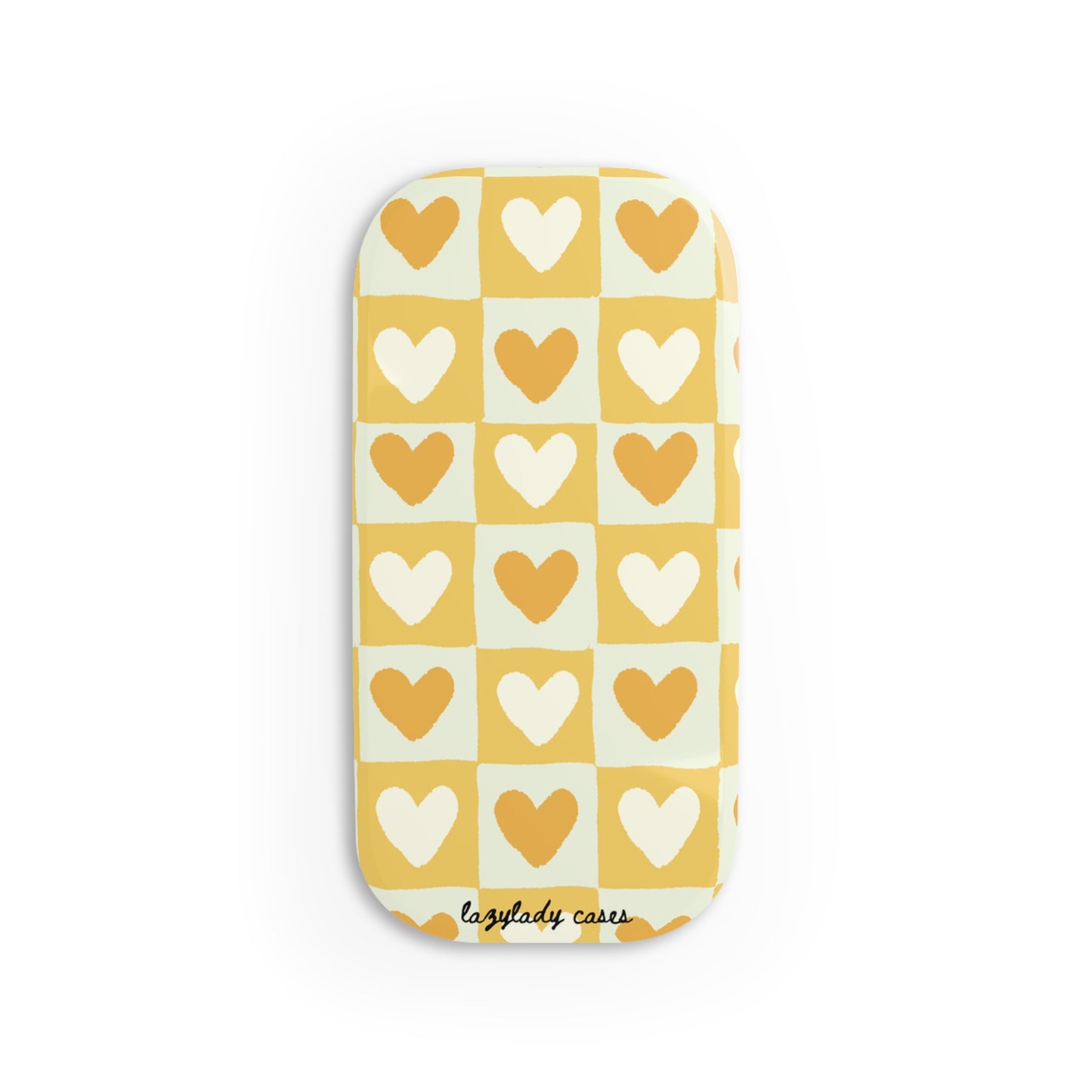 Heart Pattern Phone Click-On Grip – Cute & Functional Smartphone Accessory