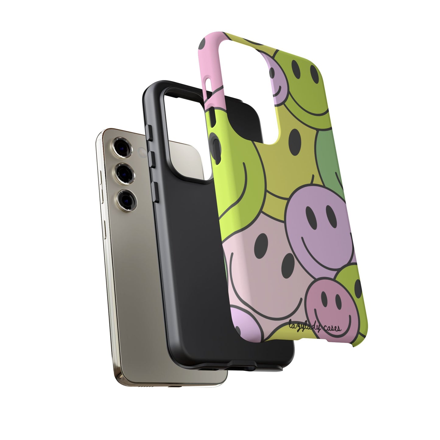Colorful Smile Face Phone Case - Tough Protection & Fun Design