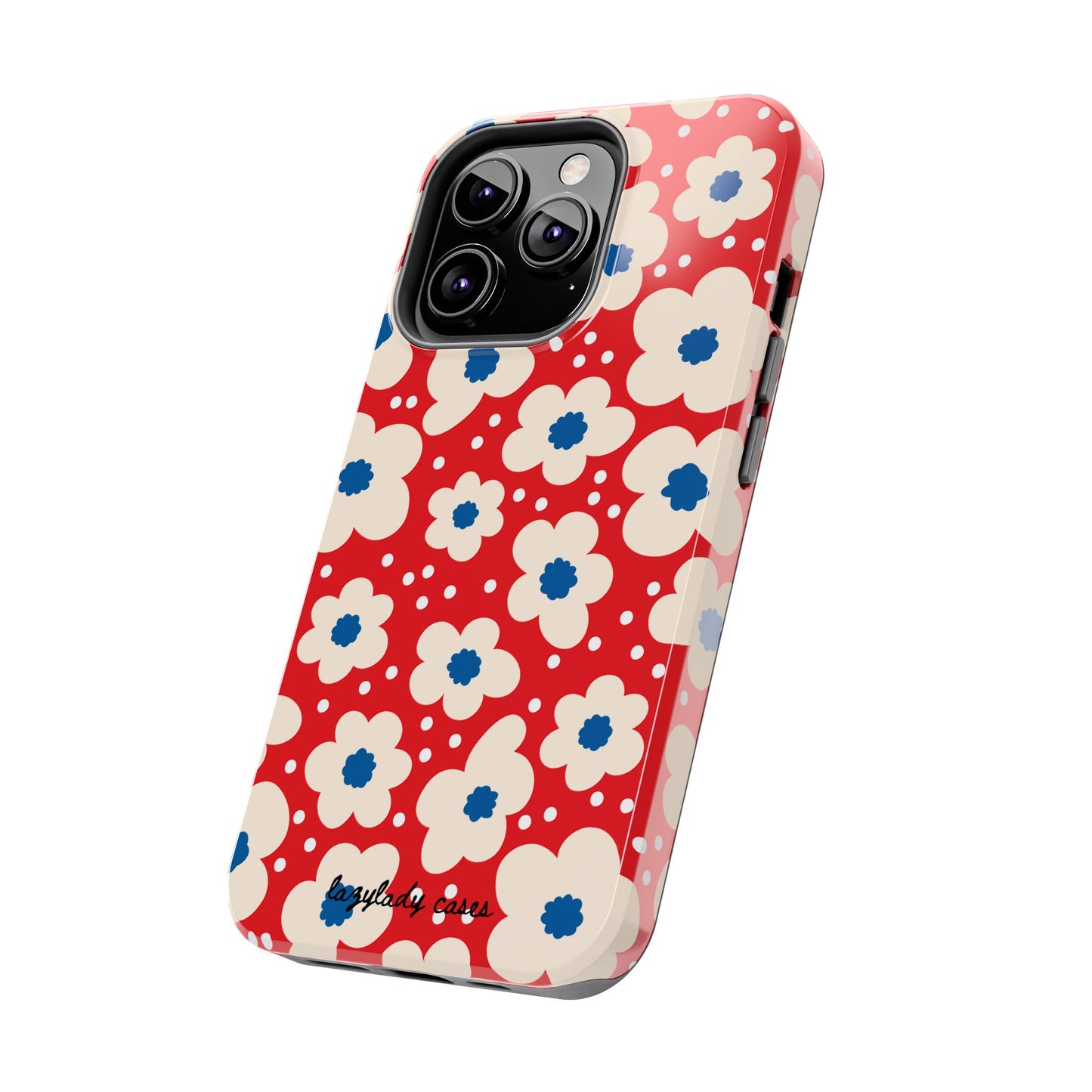 Blossom Floral Tough Phone Case - Durable Protection with Vintage Charm