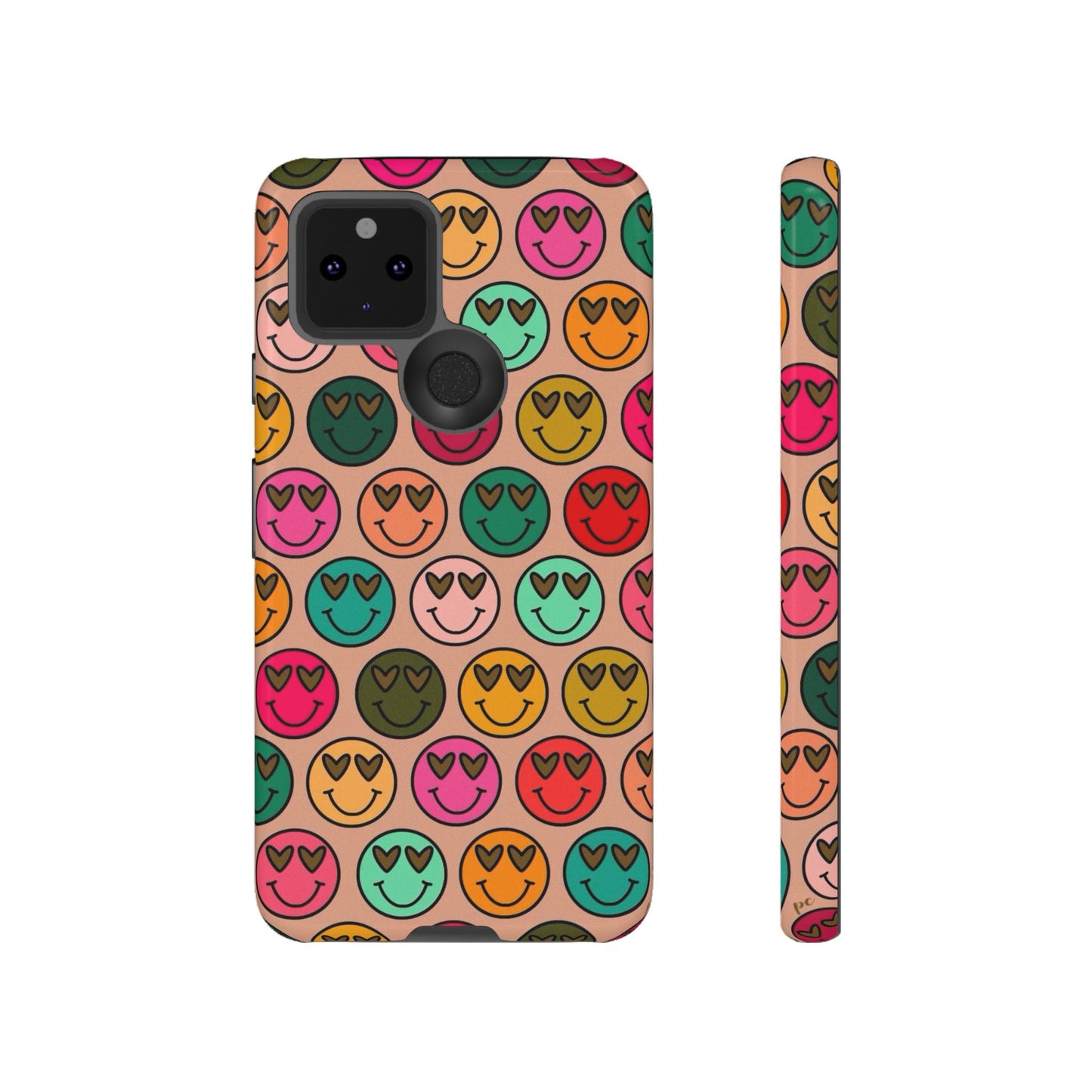 Colorful Smiley Phone Case | Tough Cases, Cute Phone Cover, Happy Vibes, Gift for Friends, Fun Phone Accessory