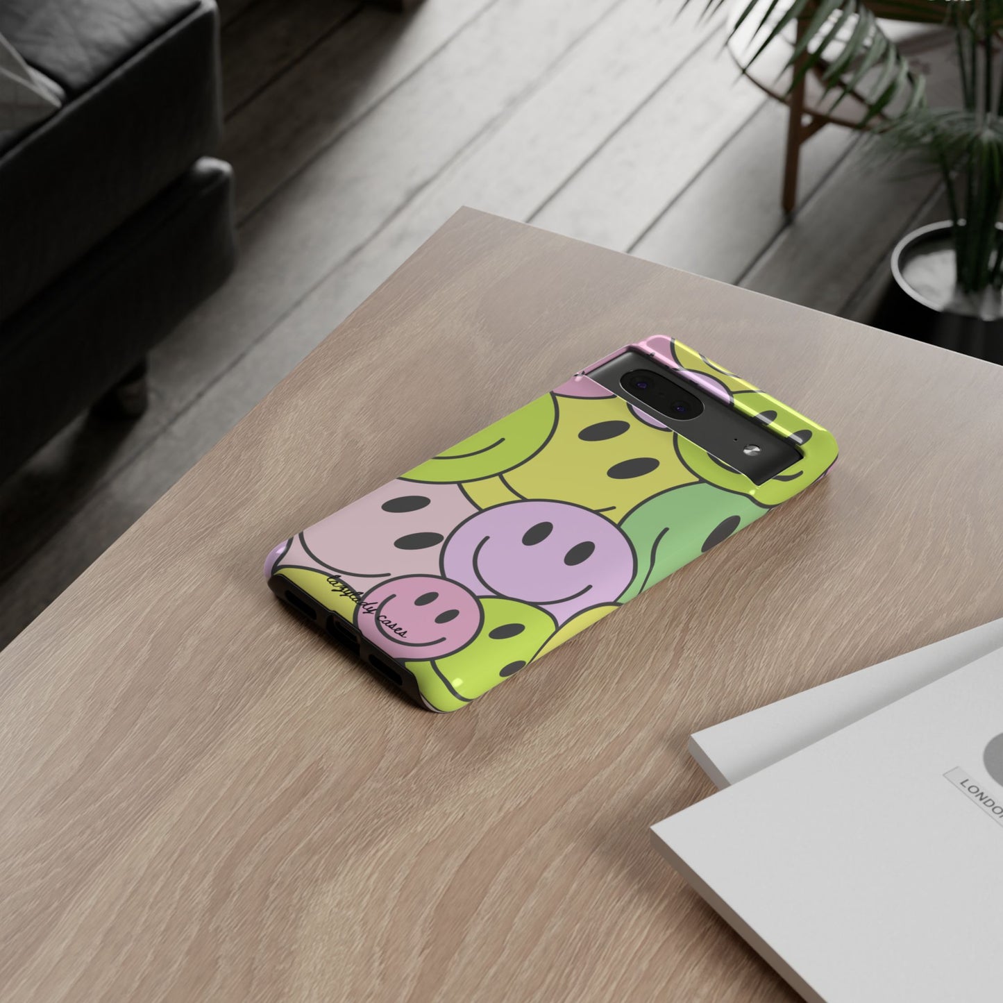 Colorful Smile Face Phone Case - Tough Protection & Fun Design