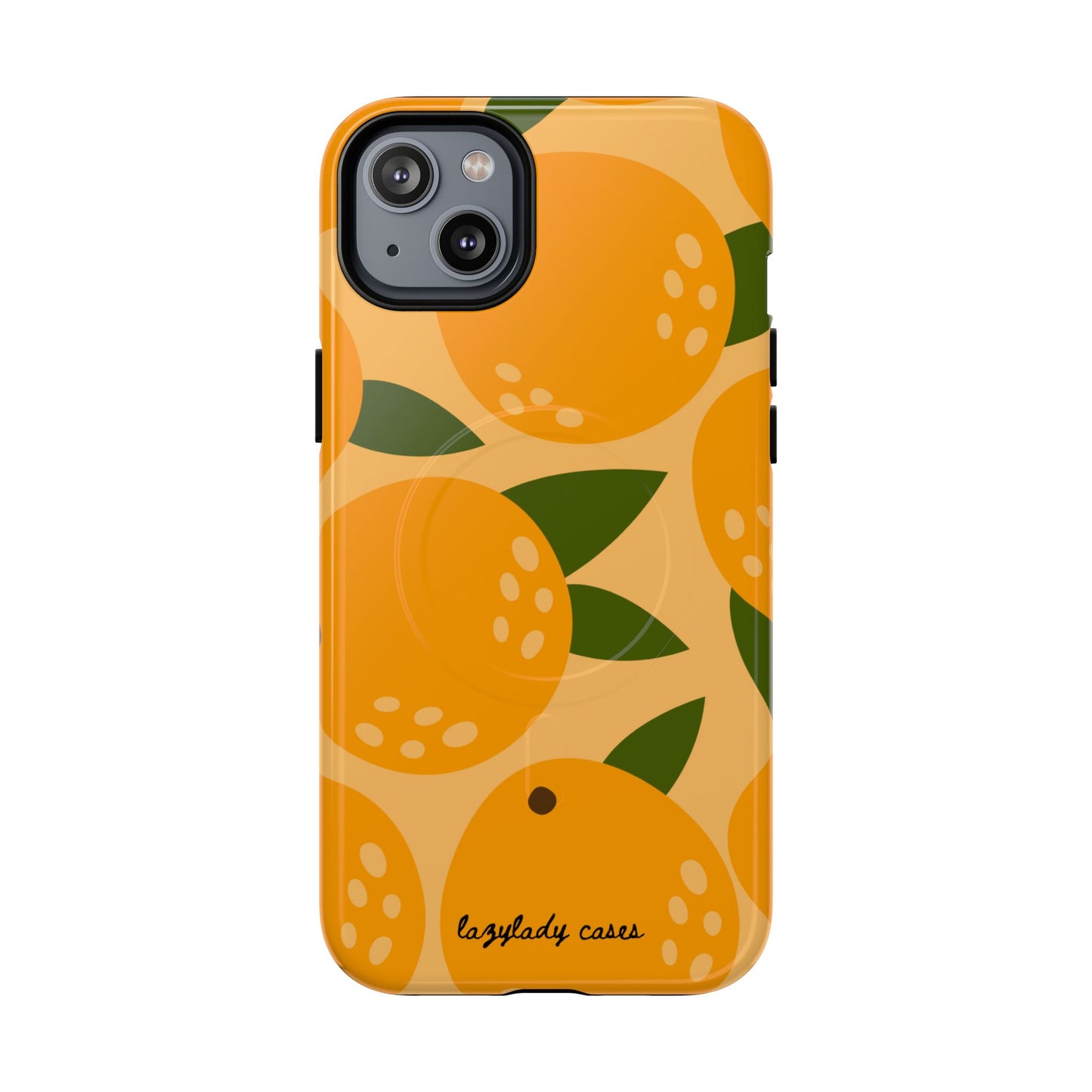 Citrus Orange Phone Case Magnetic Case for iPhone – Vibrant Orange Design