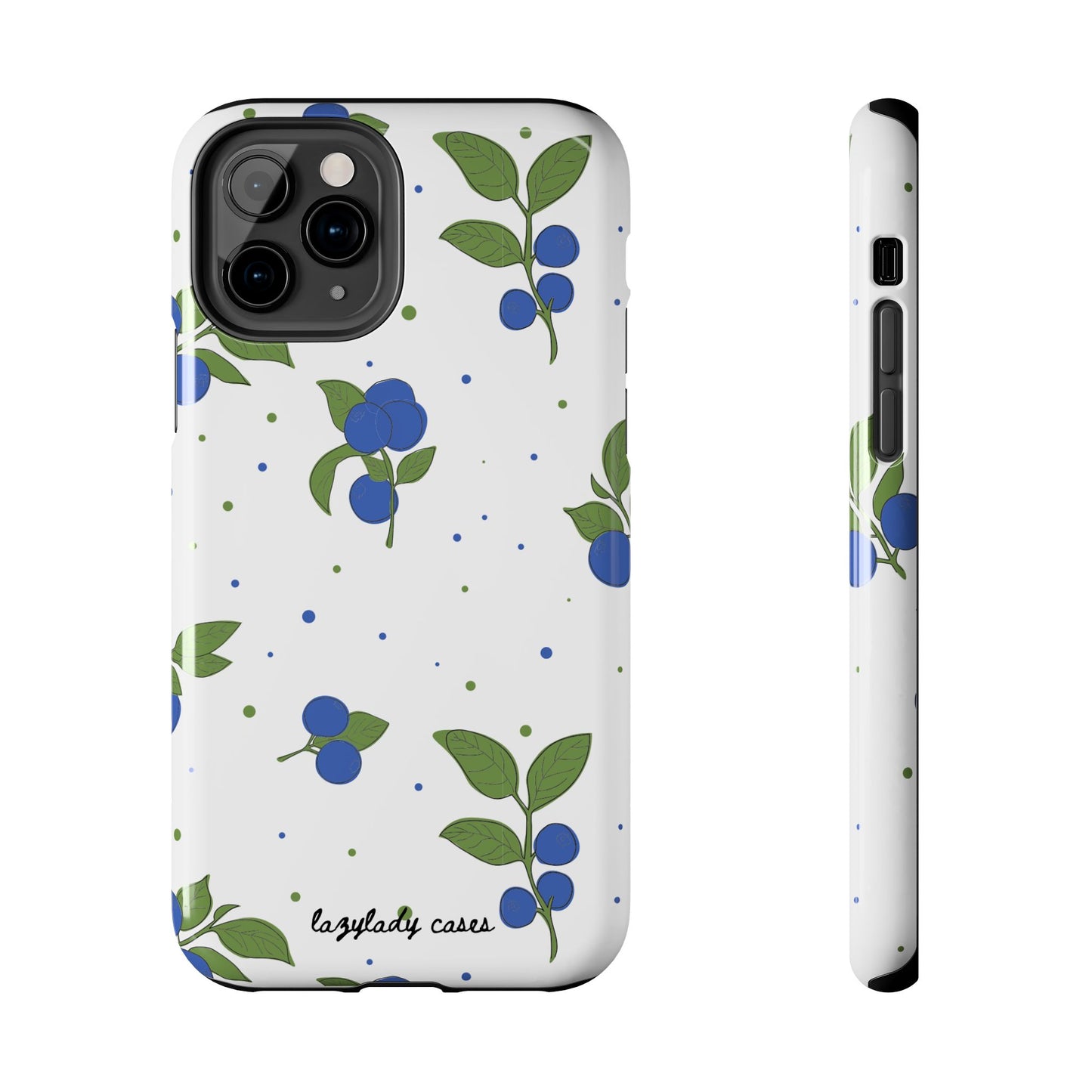 Blueberry Tough Phone Case - Durable Berry Design for Everyday Protection